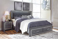 Lodanna King Panel Bed with 2 Storage Drawers - image 1
