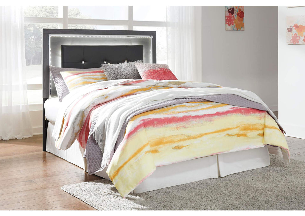 Lodanna Full Upholstered Panel Headboard with Mirrored Dresser