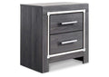 Lodanna Full Upholstered Panel Headboard with Mirrored Dresser, Chest and 2 Nightstands