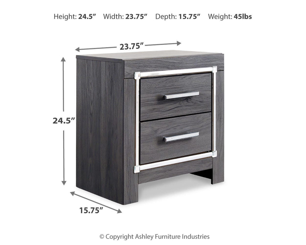 Lodanna Nightstand in Gray, alternate view 5