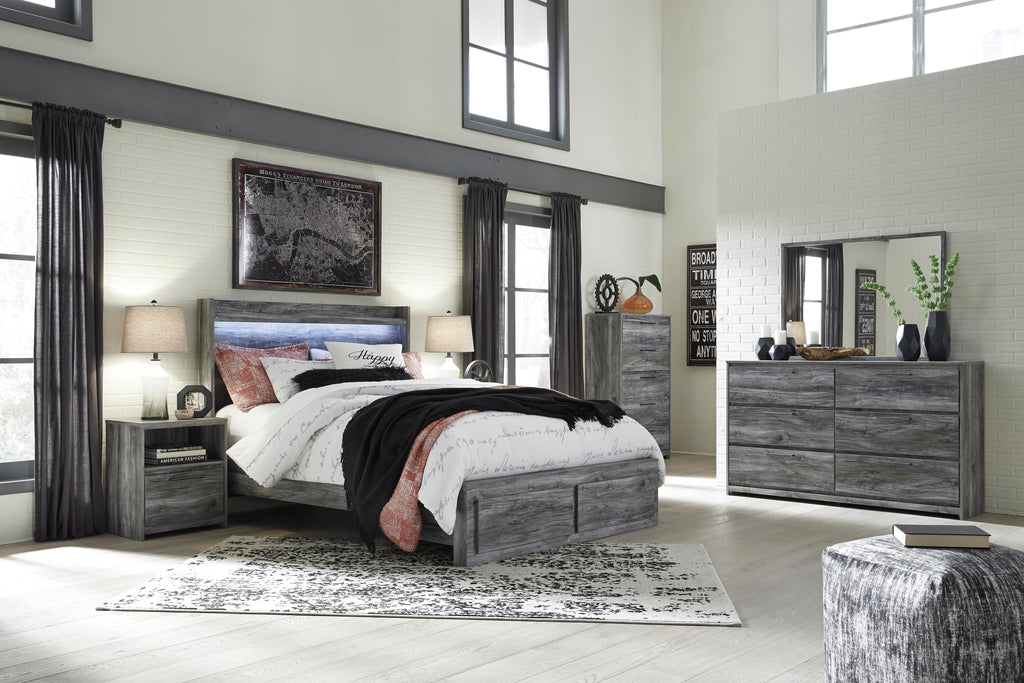 Baystorm Nightstand in Gray, alternate view 9