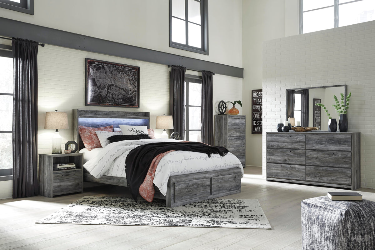 Baystorm Nightstand in Gray, alternate view 9
