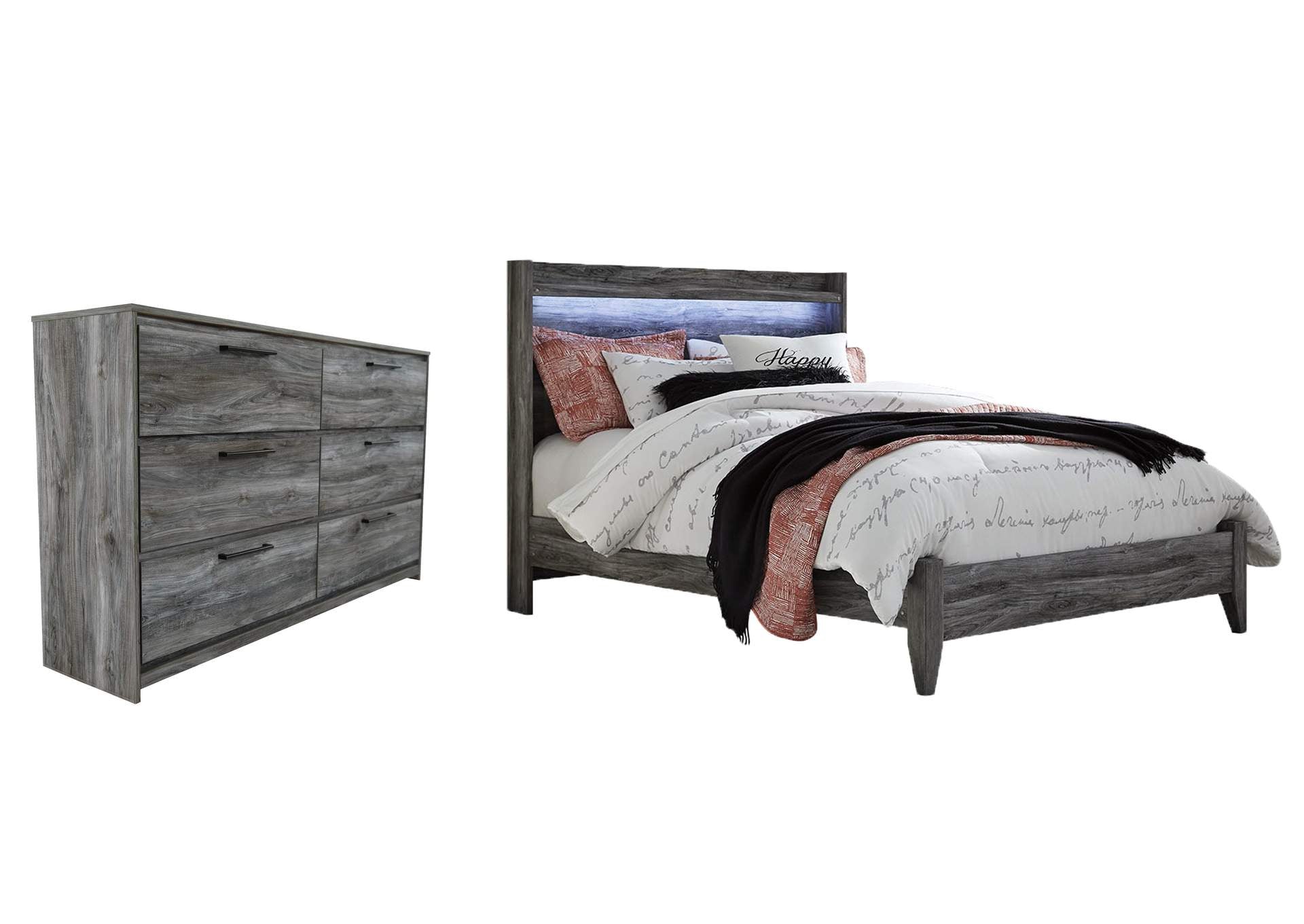 Baystorm Queen Panel Bed and Dresser