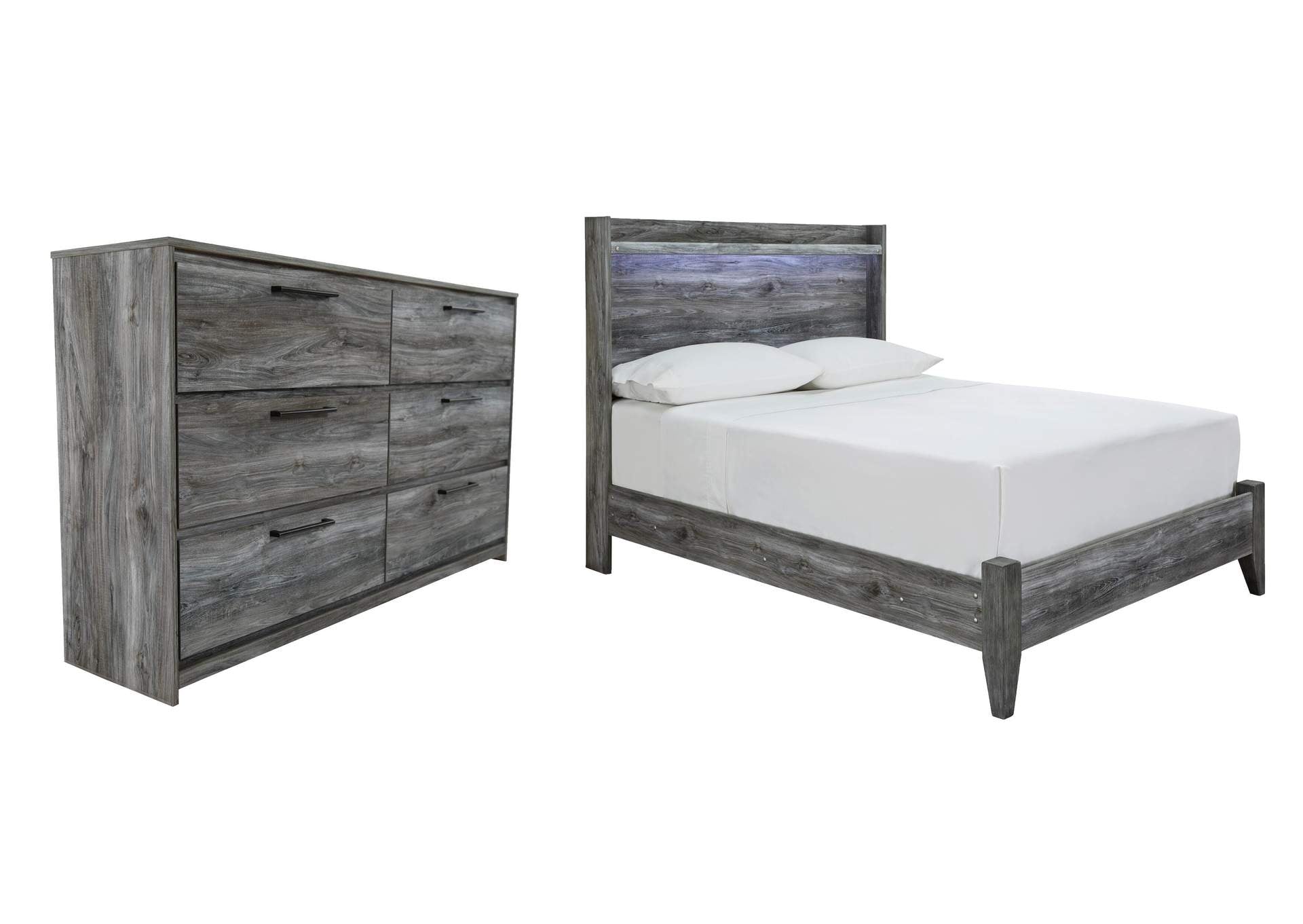 Baystorm Full Panel Bed and Dresser