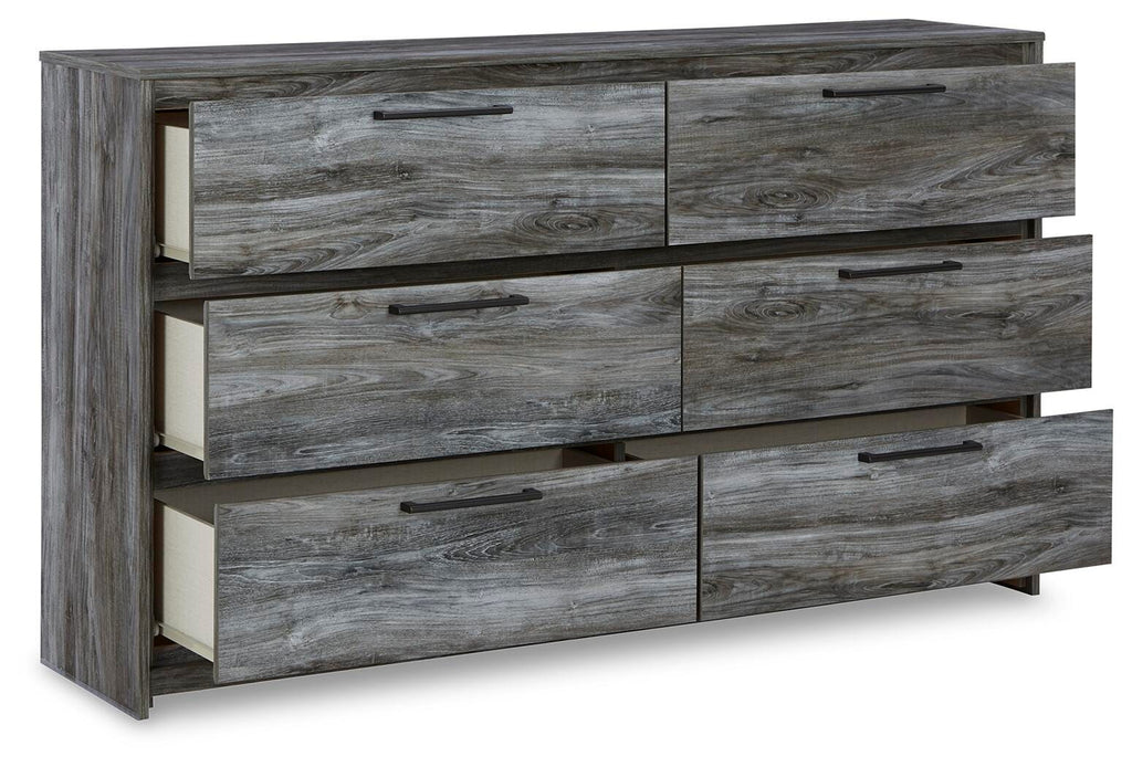 Baystorm Dresser in Gray, open view