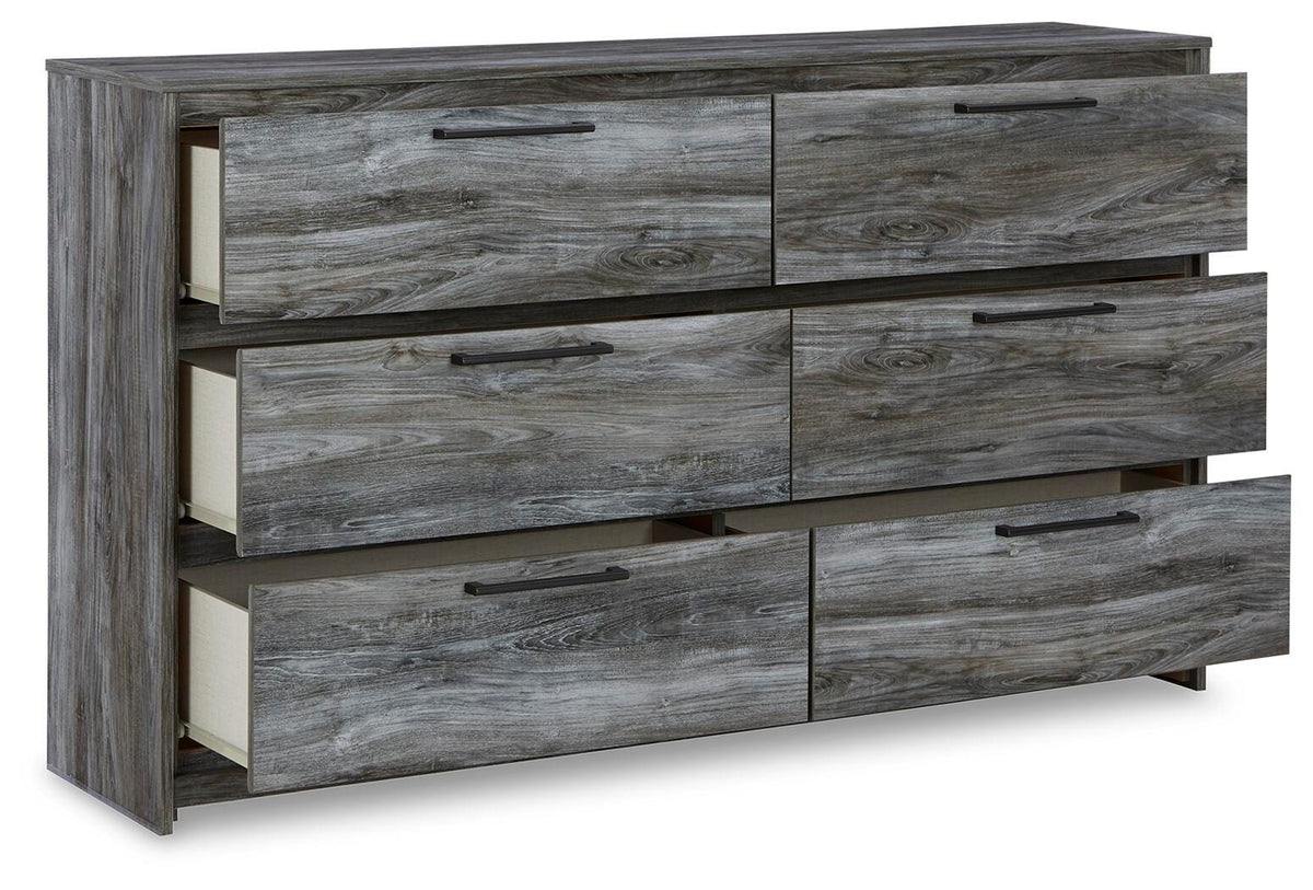 Baystorm Dresser in Gray, open view