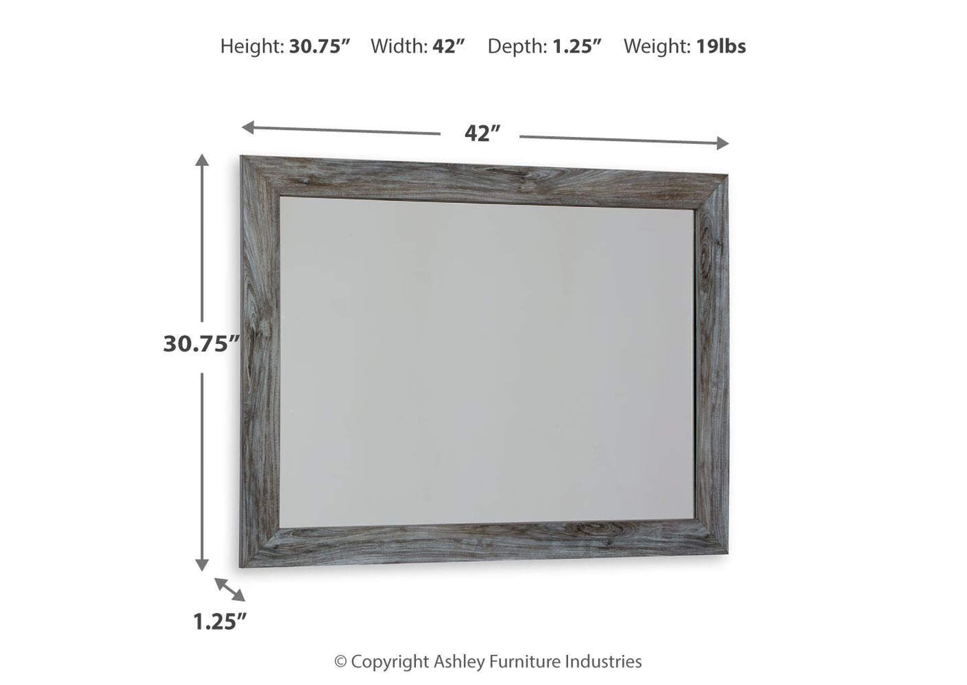 Baystorm Bedroom Mirror dimensions