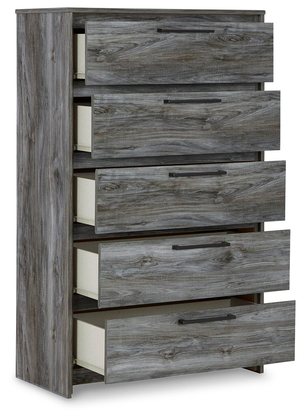 Baystorm Chest of Drawers in Gray, open view