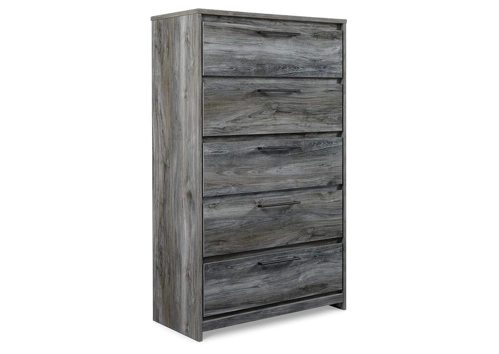 Baystorm Queen Panel Bed with 2 Storage Drawers and Chest