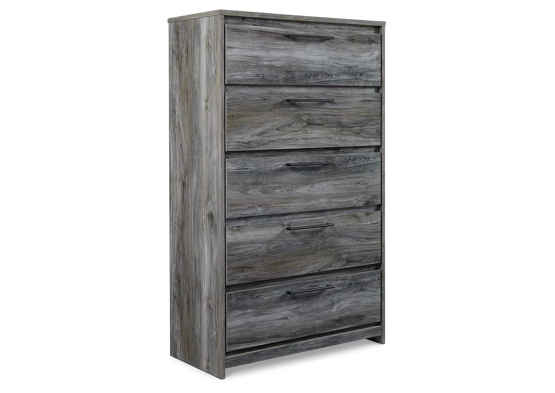 Baystorm Queen Panel Bed with 2 Storage Drawers and Chest