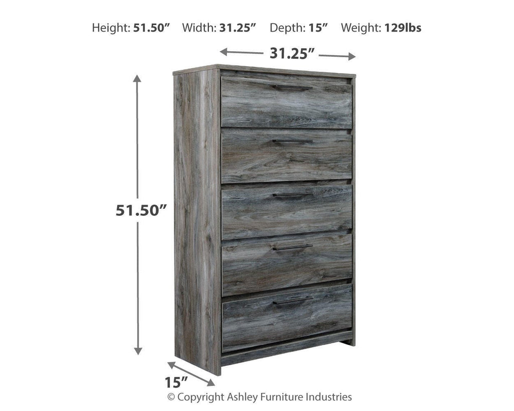 Baystorm Chest of Drawers in Gray, alternate view 7
