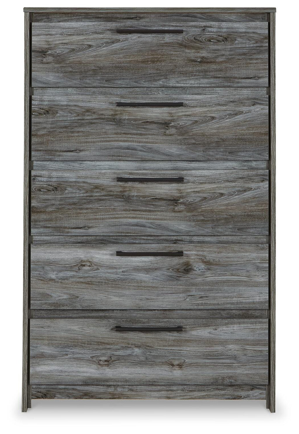 Baystorm Chest of Drawers in Gray, front view