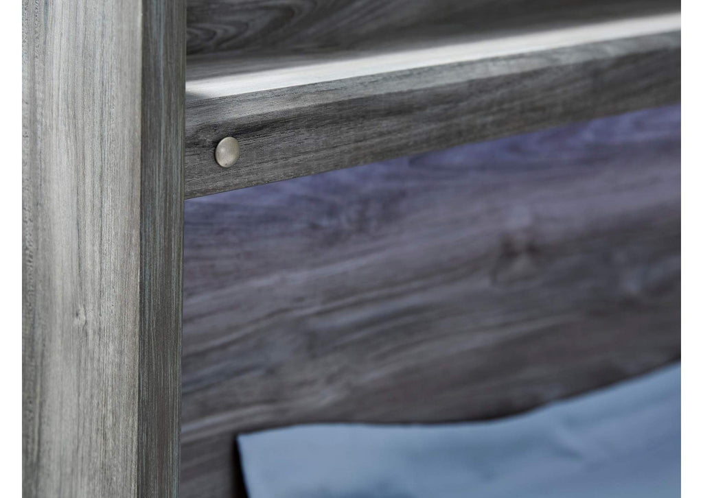 Baystorm Twin Panel Bed with Mirrored Dresser and Nightstand detail