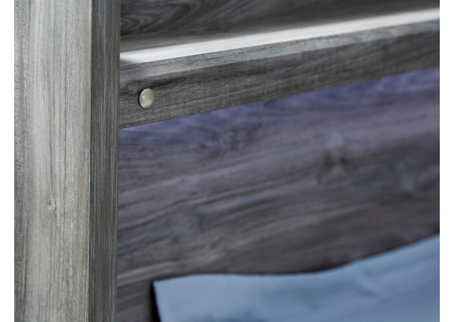 Baystorm Twin Panel Bed with Mirrored Dresser and Nightstand detail