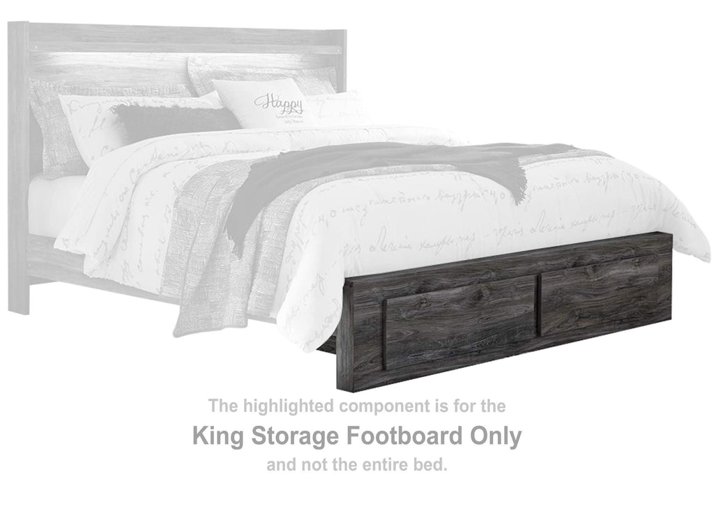 Baystorm King Panel Bed with 4 Storage Drawers