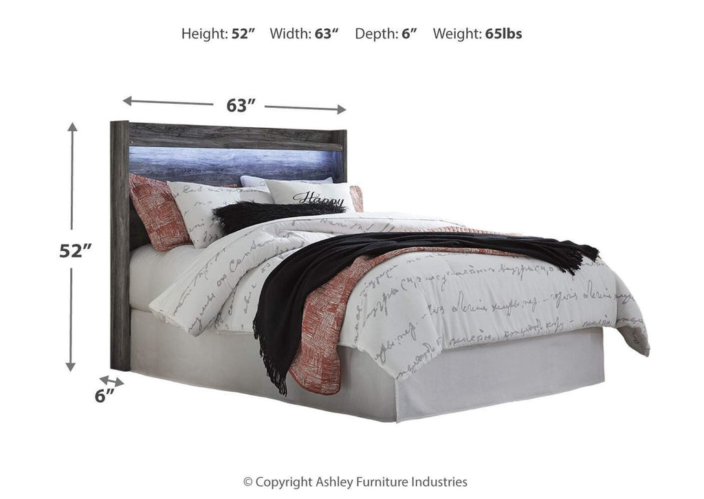 Baystorm Queen Panel Headboard Bed with Dresser dimensions