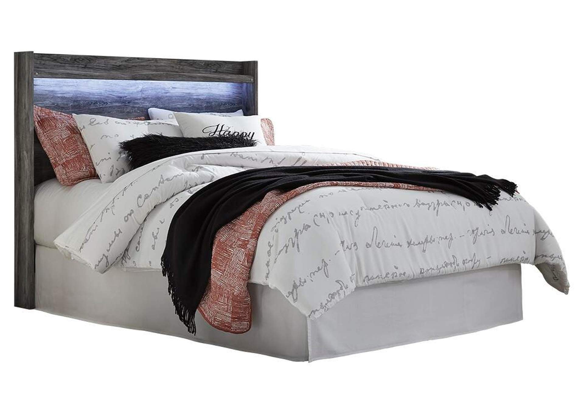 Baystorm Queen Panel Headboard Bed with Dresser