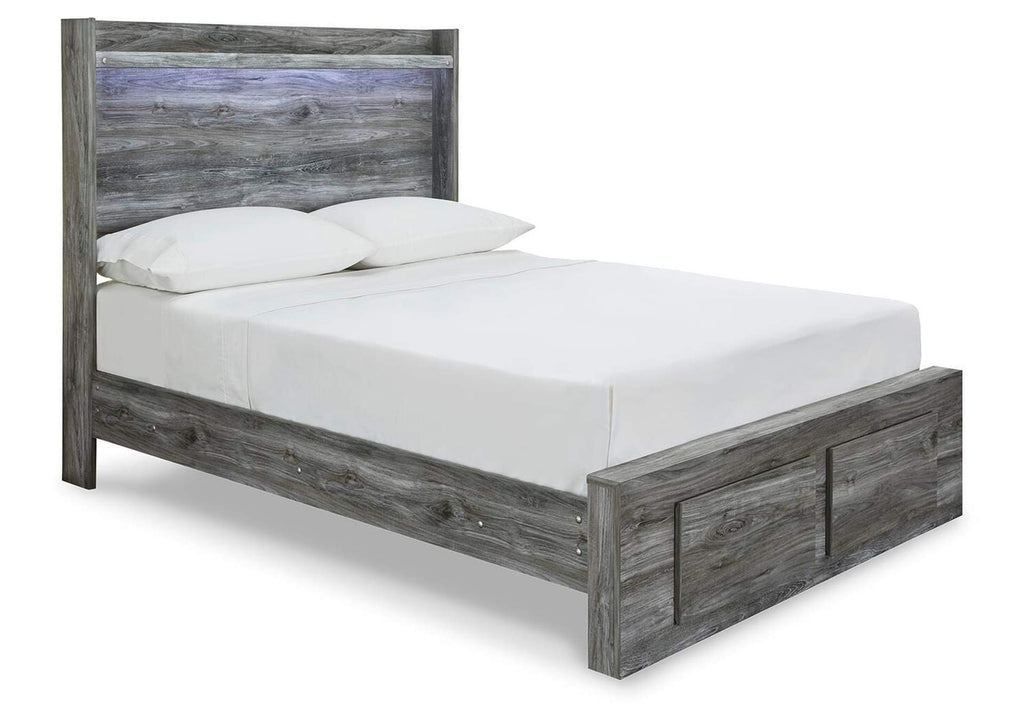 Baystorm Full Panel Bed with 4 Storage Drawers and Dresser