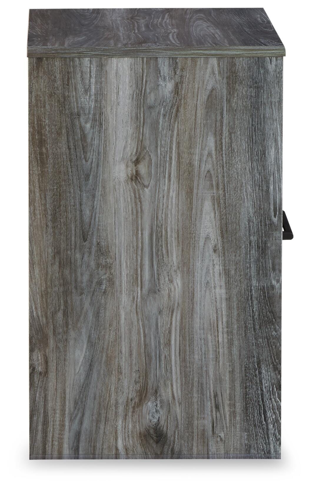 Baystorm Nightstand in Gray, side view
