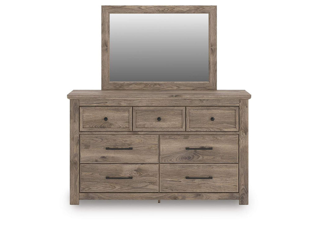 Rusticott Dresser and Mirror front view