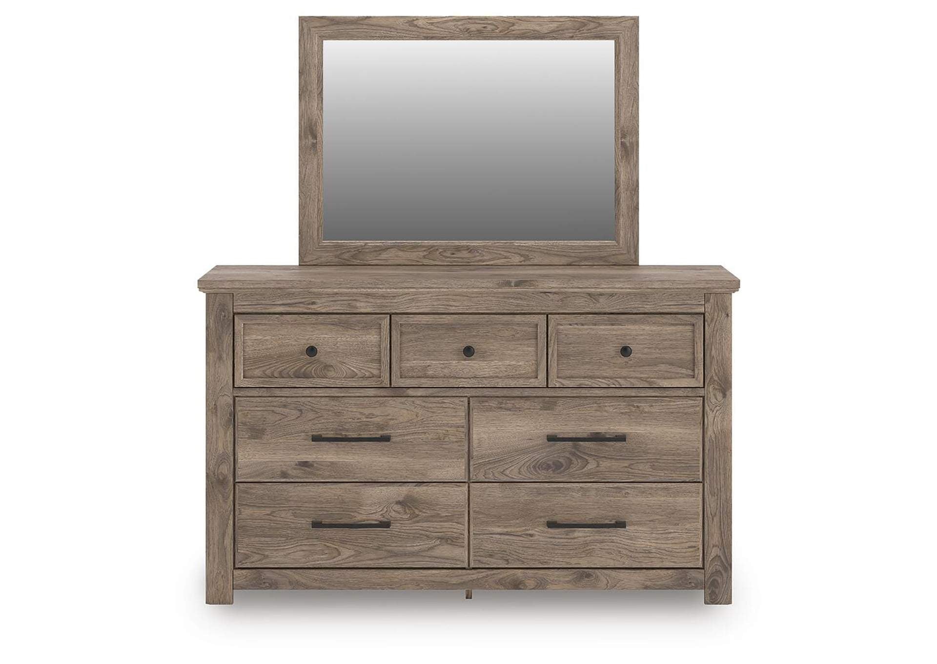 Rusticott Dresser and Mirror front view