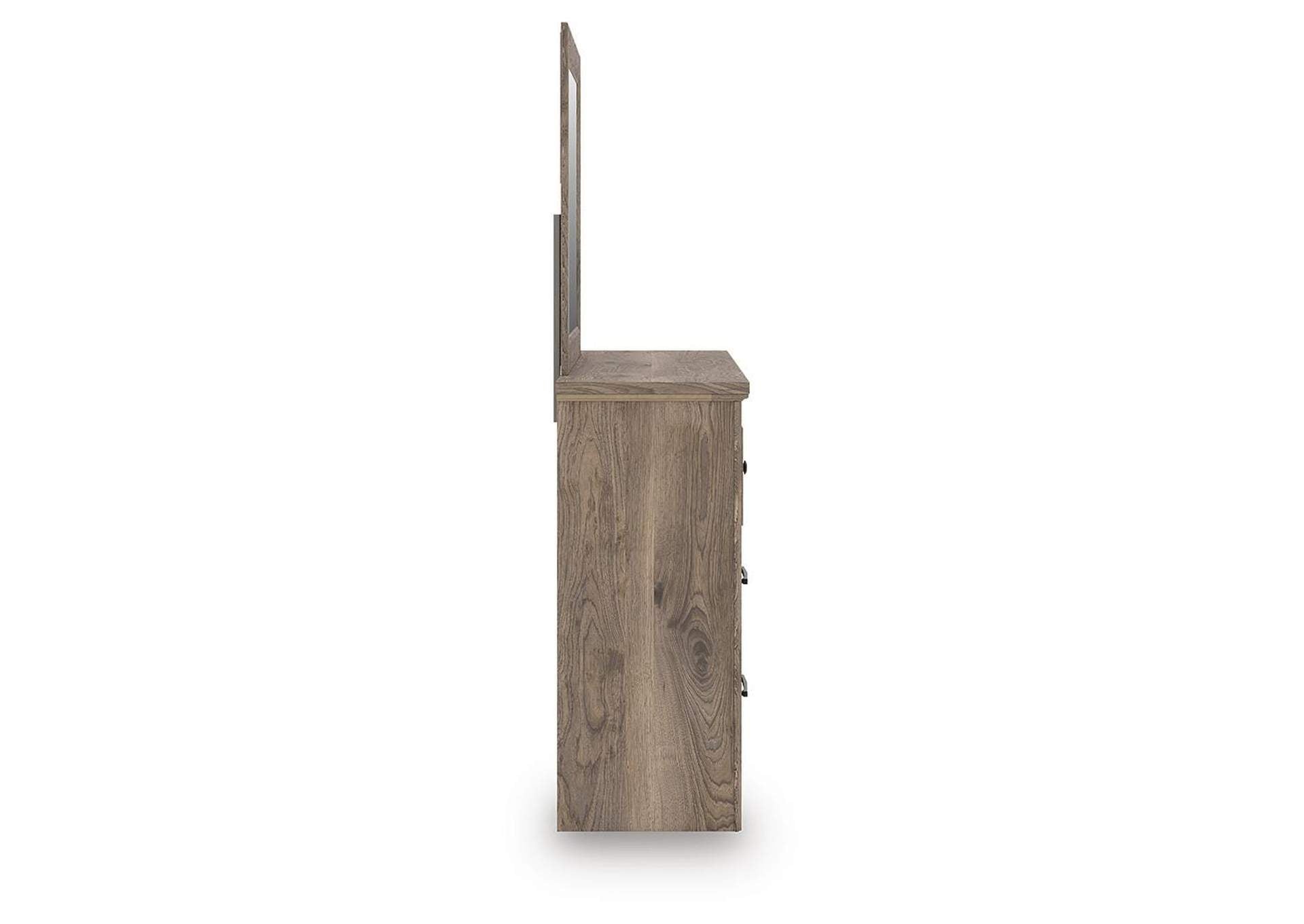 Rusticott Dresser and Mirror side view