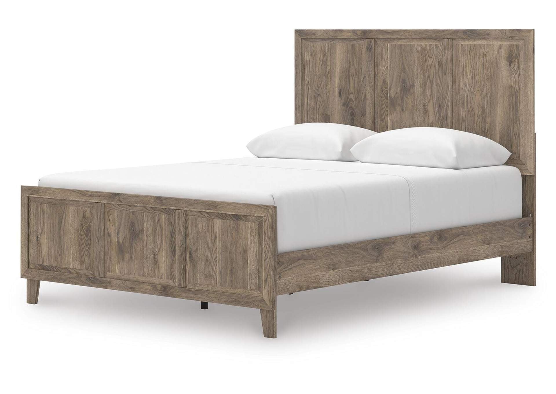Rusticott Queen Panel Bed angled view