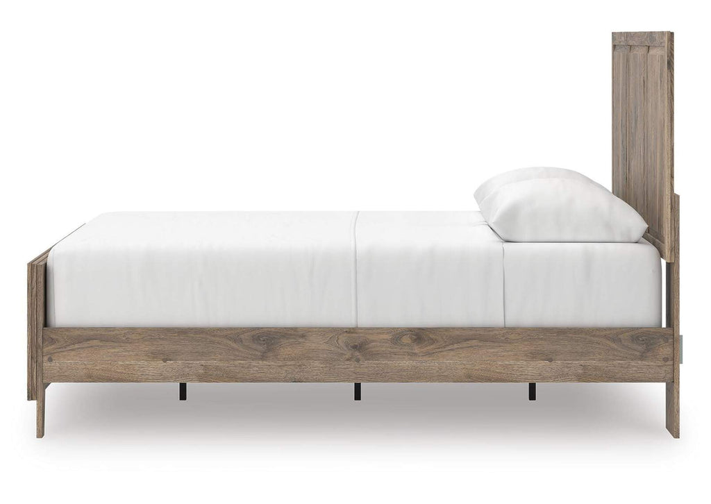 Rusticott Queen Panel Bed side view