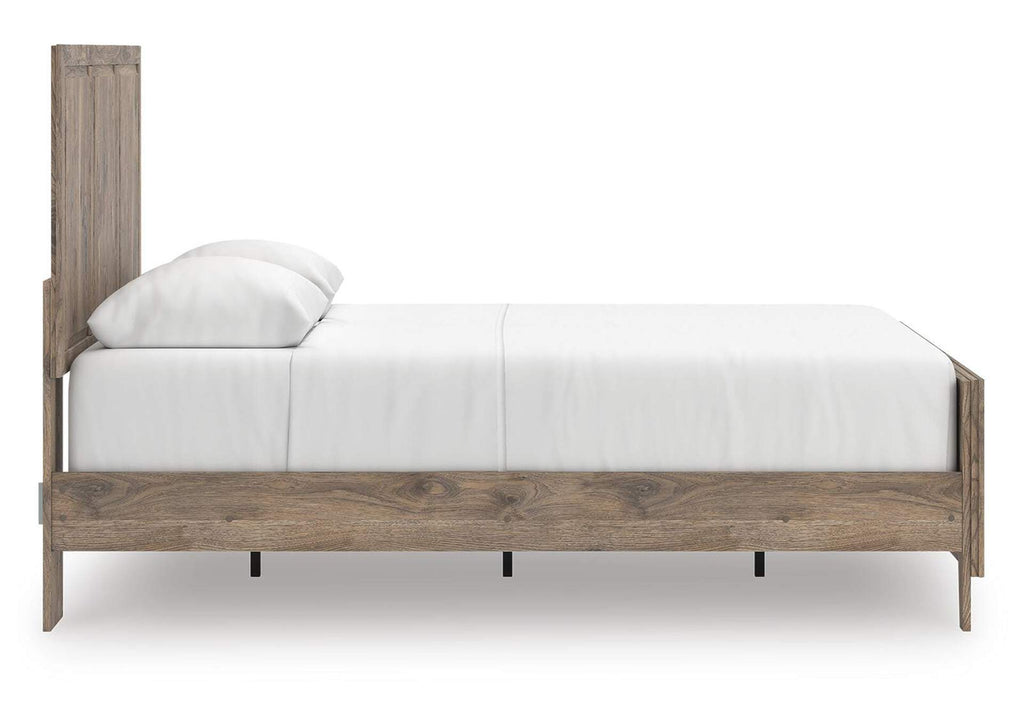 Rusticott Queen Panel Bed side view