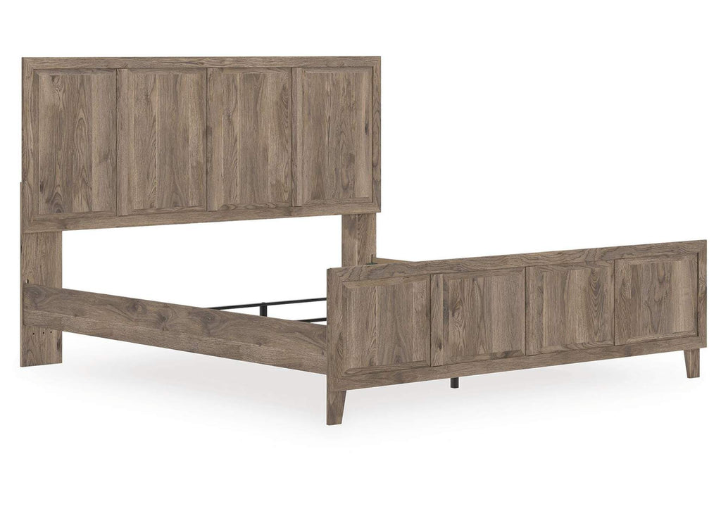 Rusticott King Panel Bed angled view