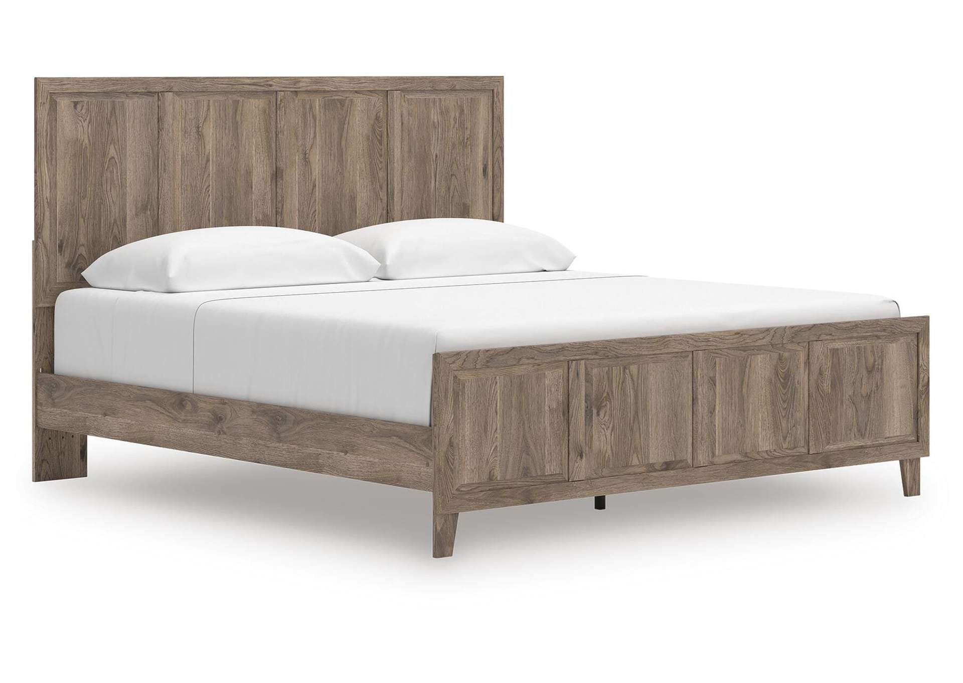 Rusticott King Panel Bed angled view