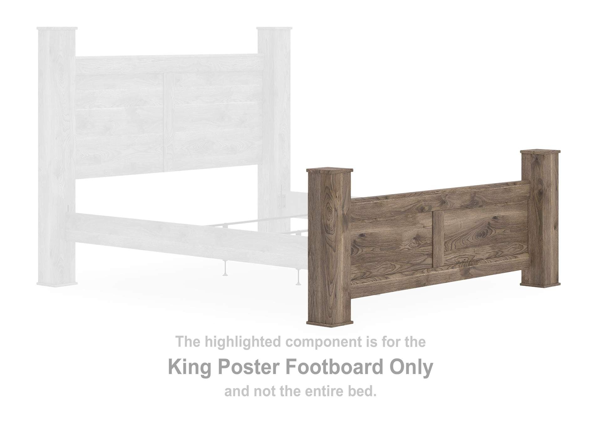 Rusticott King Poster Bed