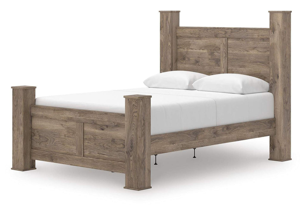 Rusticott Queen Poster Bed angled view