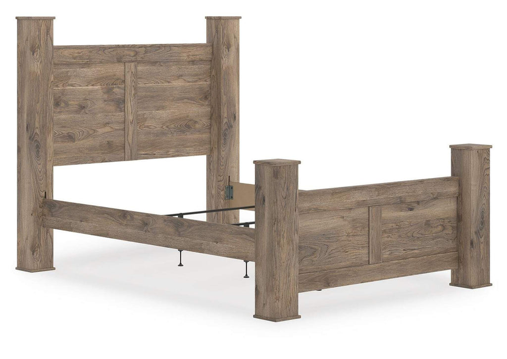 Rusticott Queen Poster Bed angled view