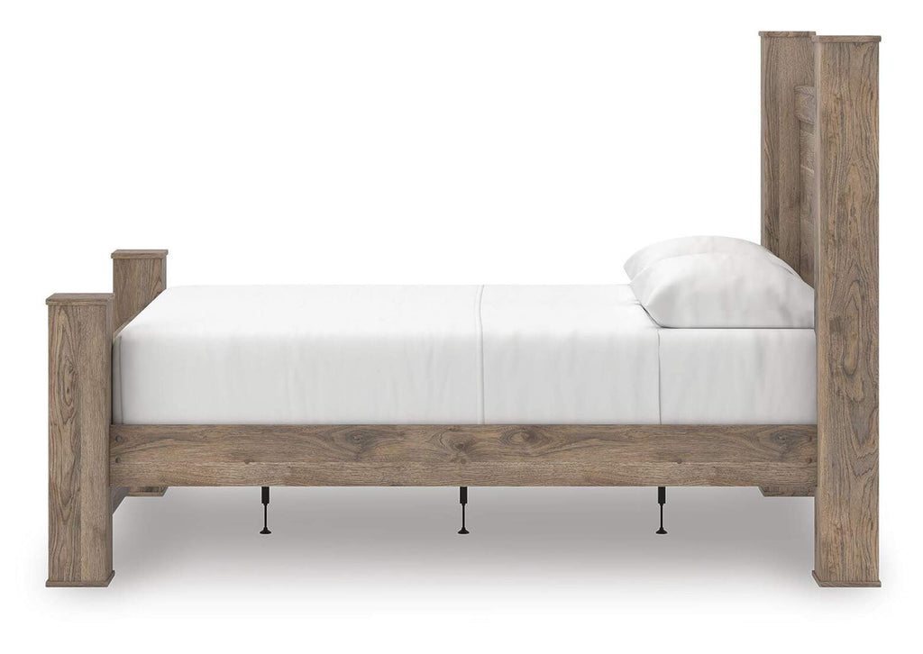 Rusticott Queen Poster Bed side view
