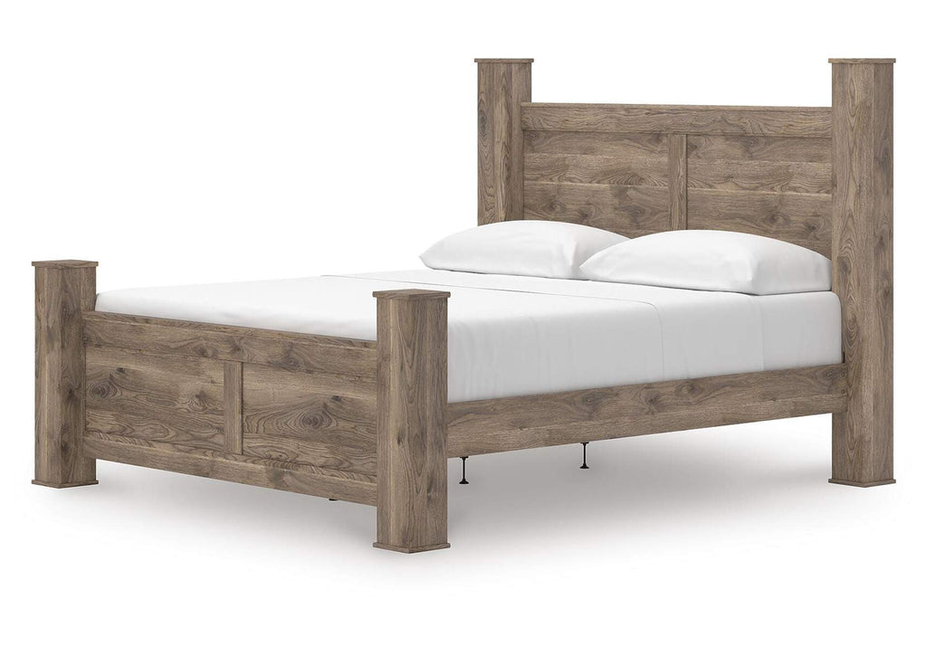 Rusticott King Poster Bed angled view