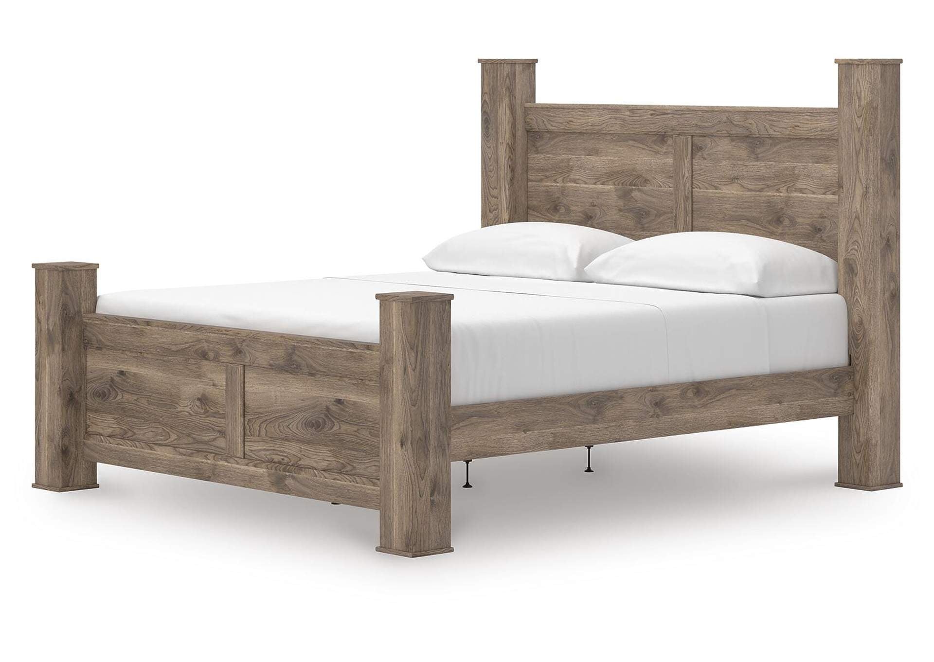 Rusticott King Poster Bed angled view