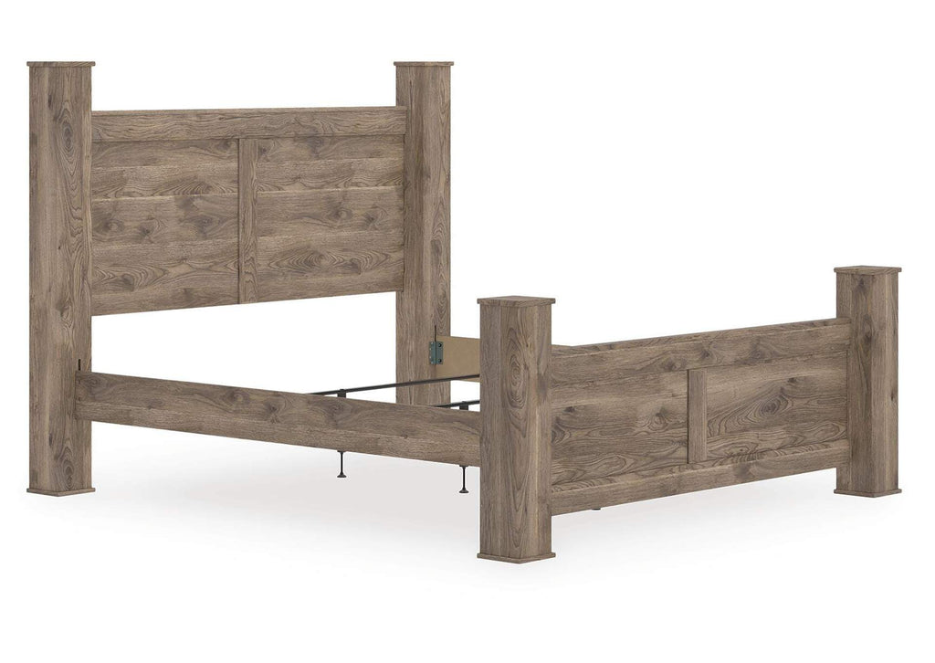 Rusticott King Poster Bed angled view