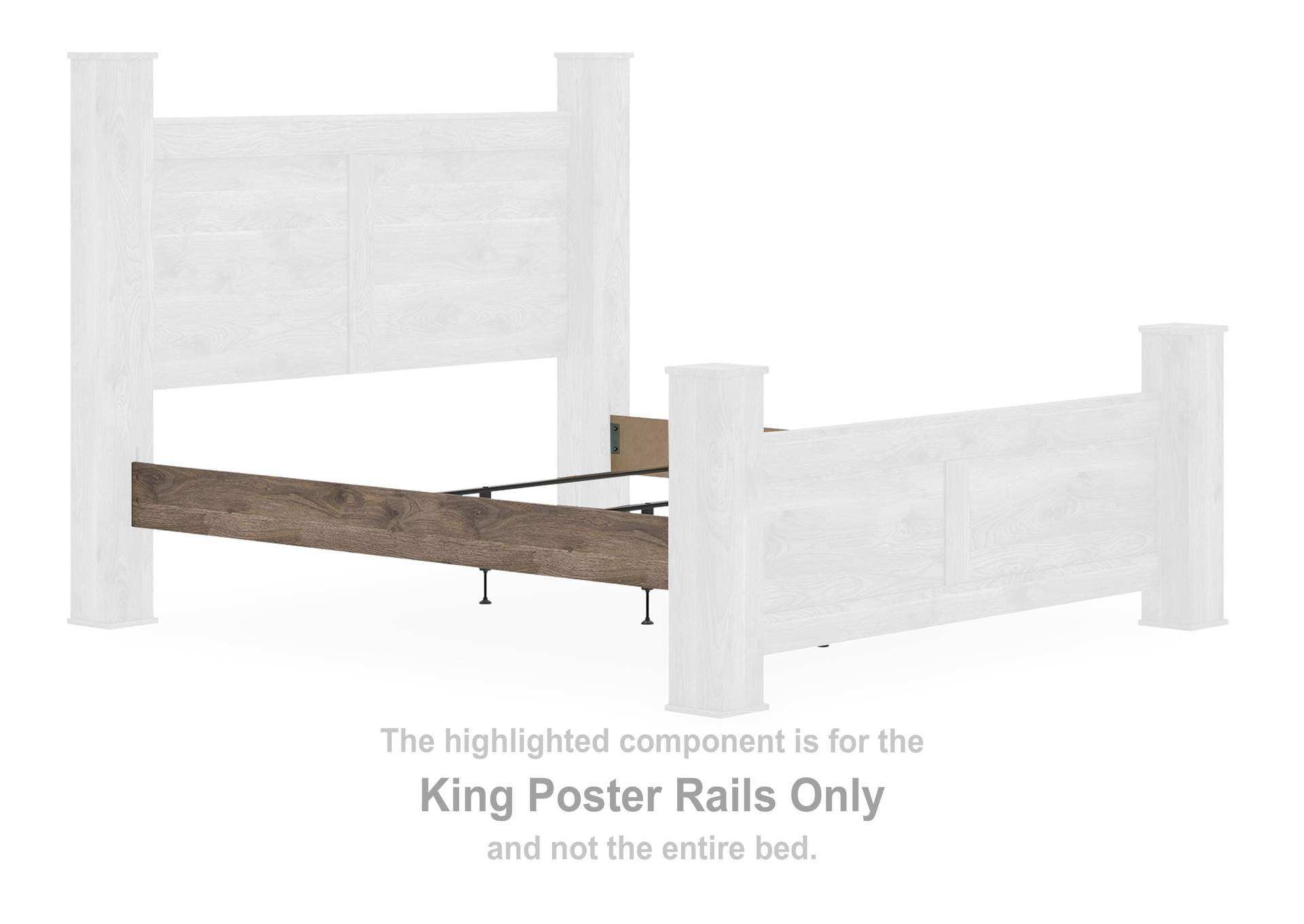 Rusticott King Poster Bed