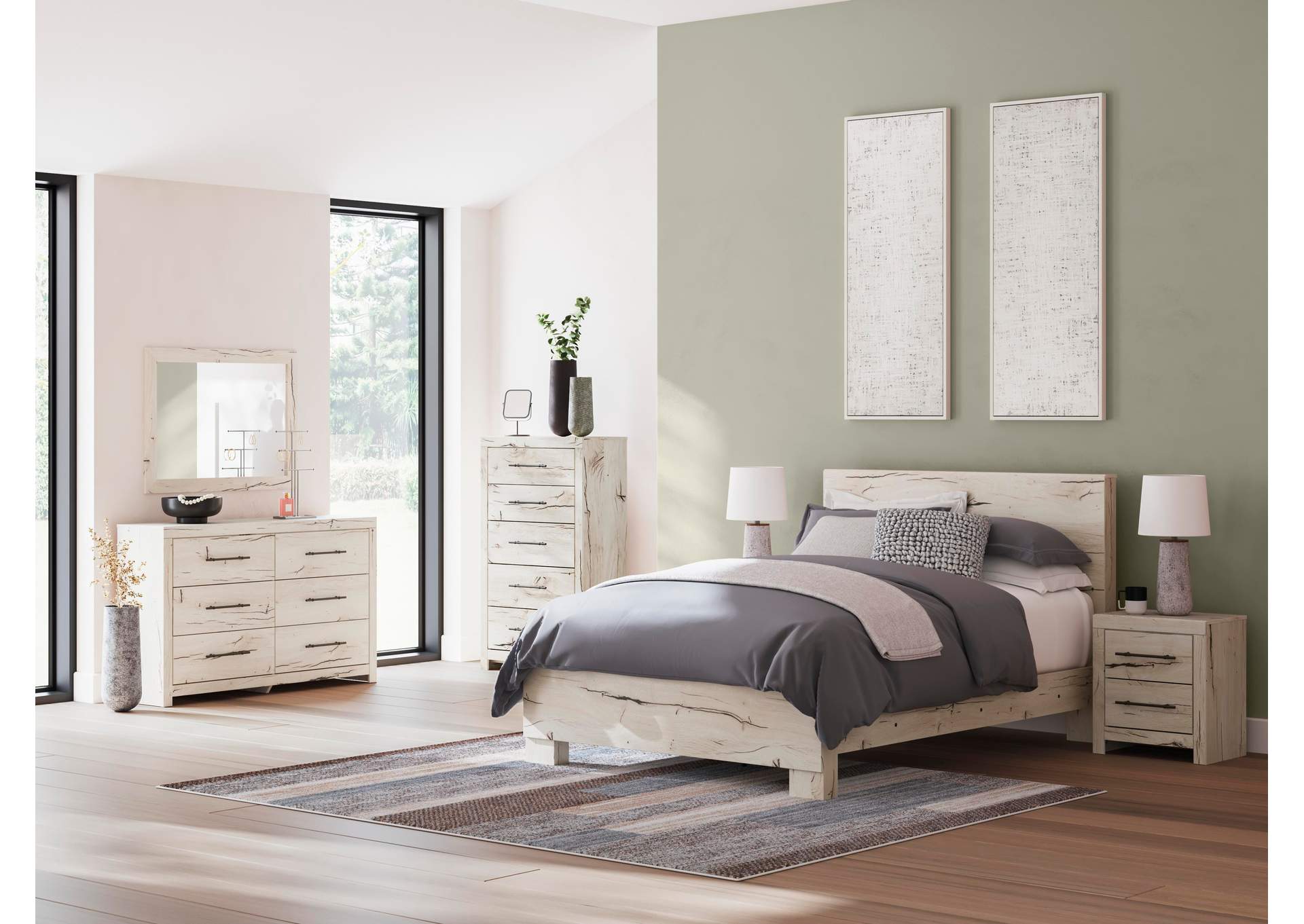 Lawroy Queen Panel Headboard, Dresser and Mirror