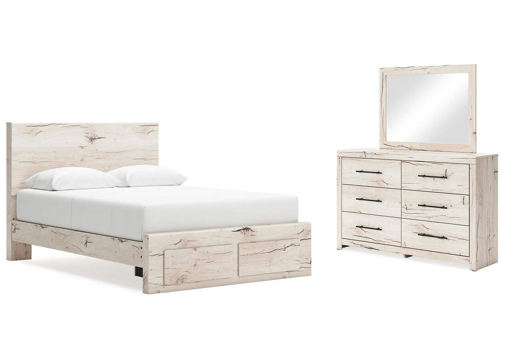 Lawroy Queen Panel Storage Bed, Dresser and Mirror