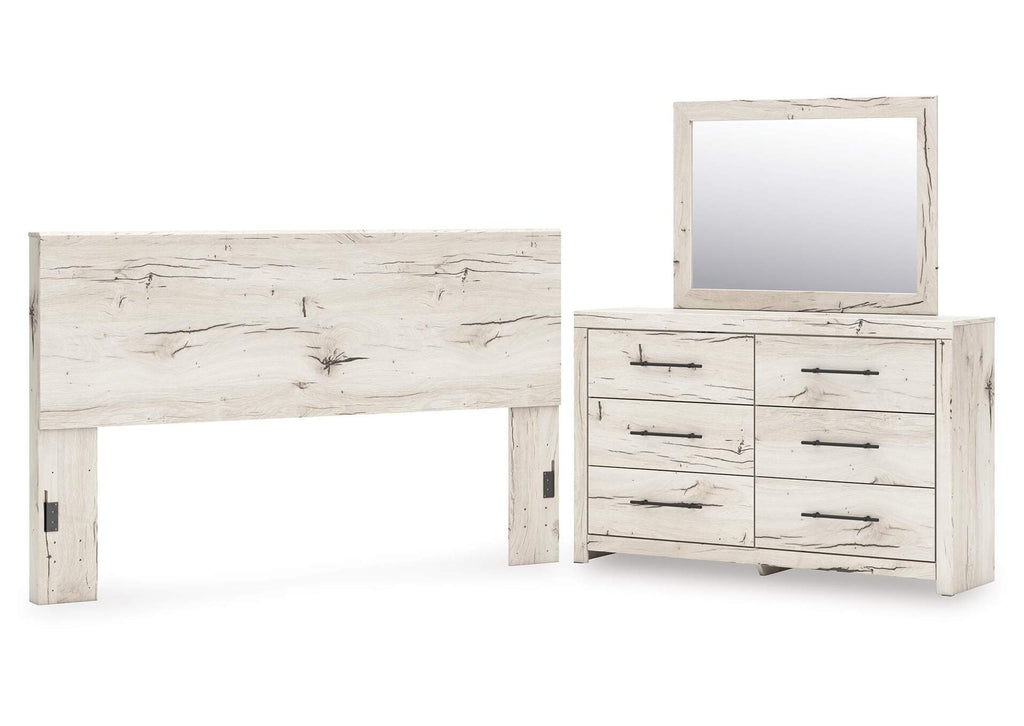 Lawroy King Panel Headboard, Dresser and Mirror