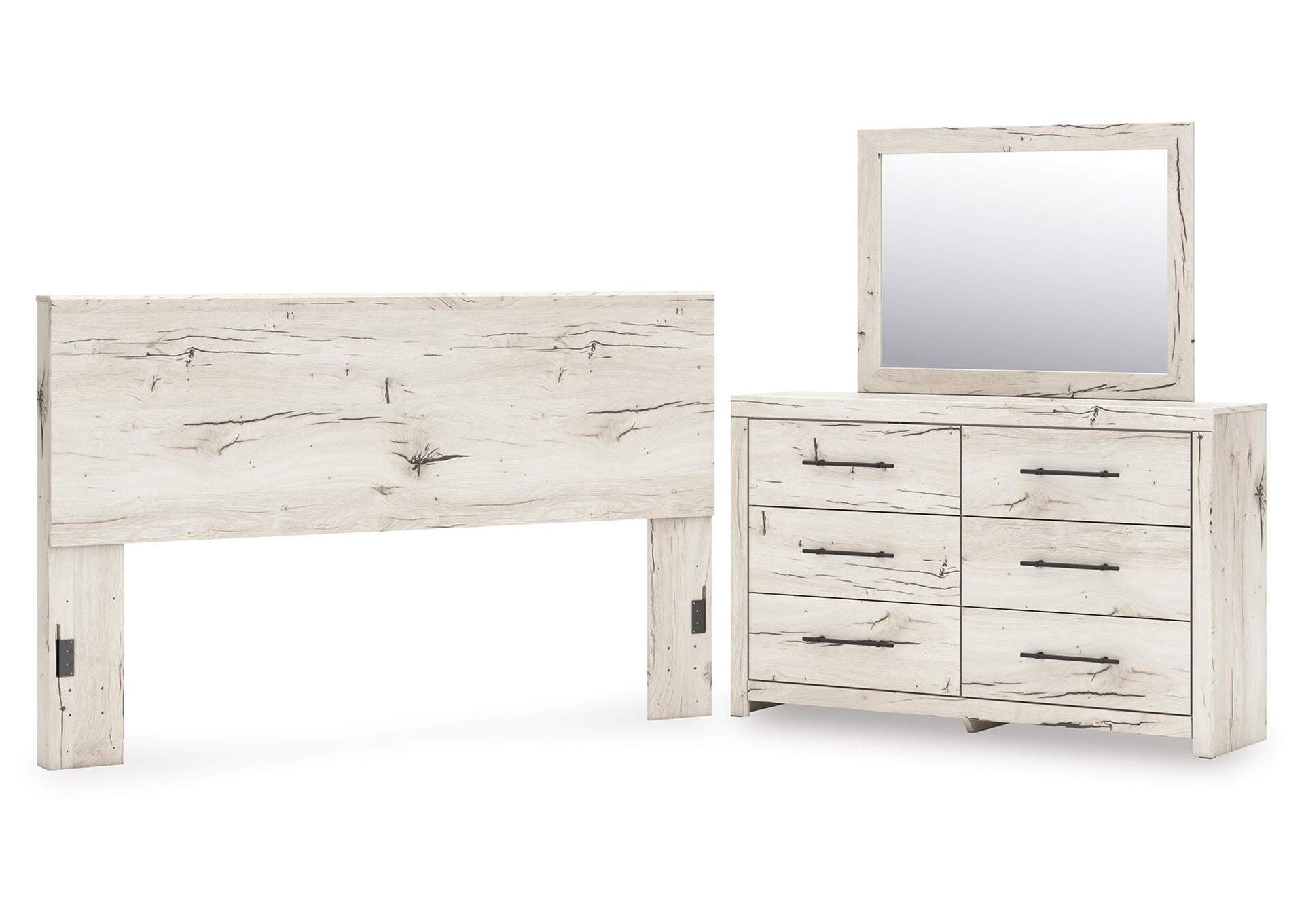 Lawroy King Panel Headboard, Dresser and Mirror