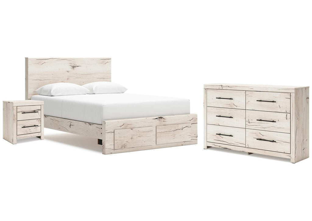 Lawroy Queen Storage Bed, Dresser and Nightstand