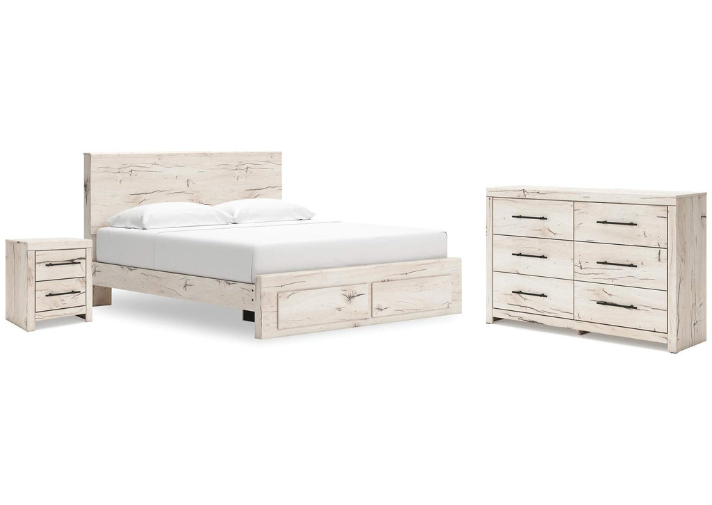 Lawroy King Storage Bed, Dresser and Nightstand