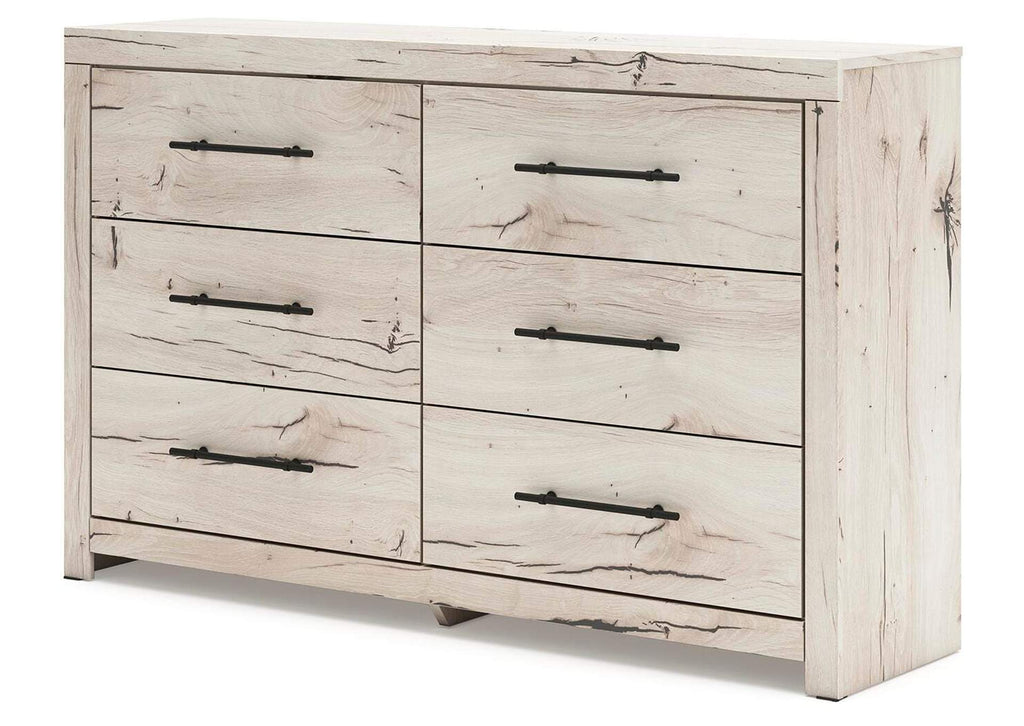 Lawroy King Storage Bed, Dresser and Nightstand angled view