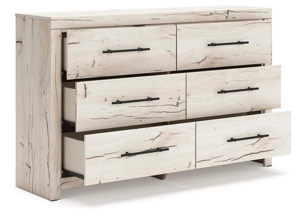 Lawroy Full Storage Bed, Dresser and Nightstand angled view