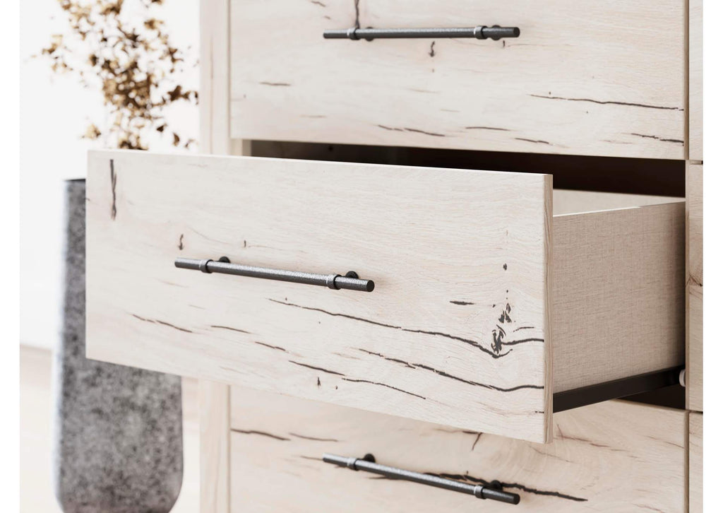 Lawroy Full Panel Headboard, Dresser and Mirror detail