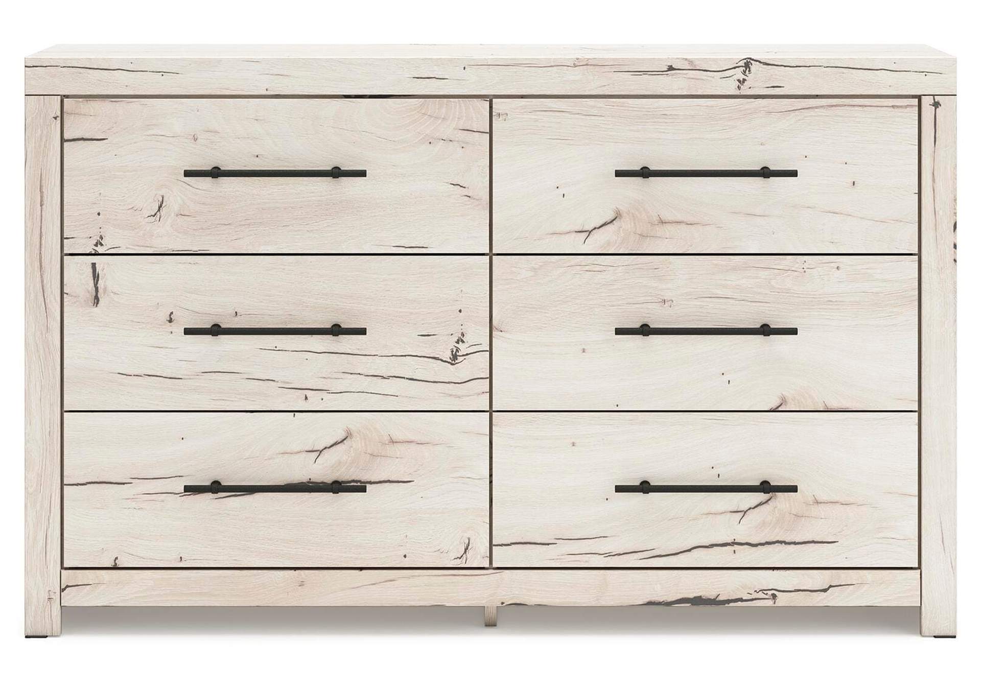 Lawroy Full Panel Storage Bed, Dresser and Mirror front view