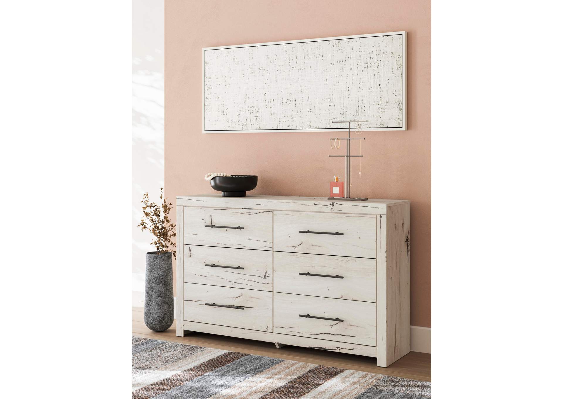 Lawroy Queen Storage Bed, 2 Dressers, Mirror and 2 Nightstands